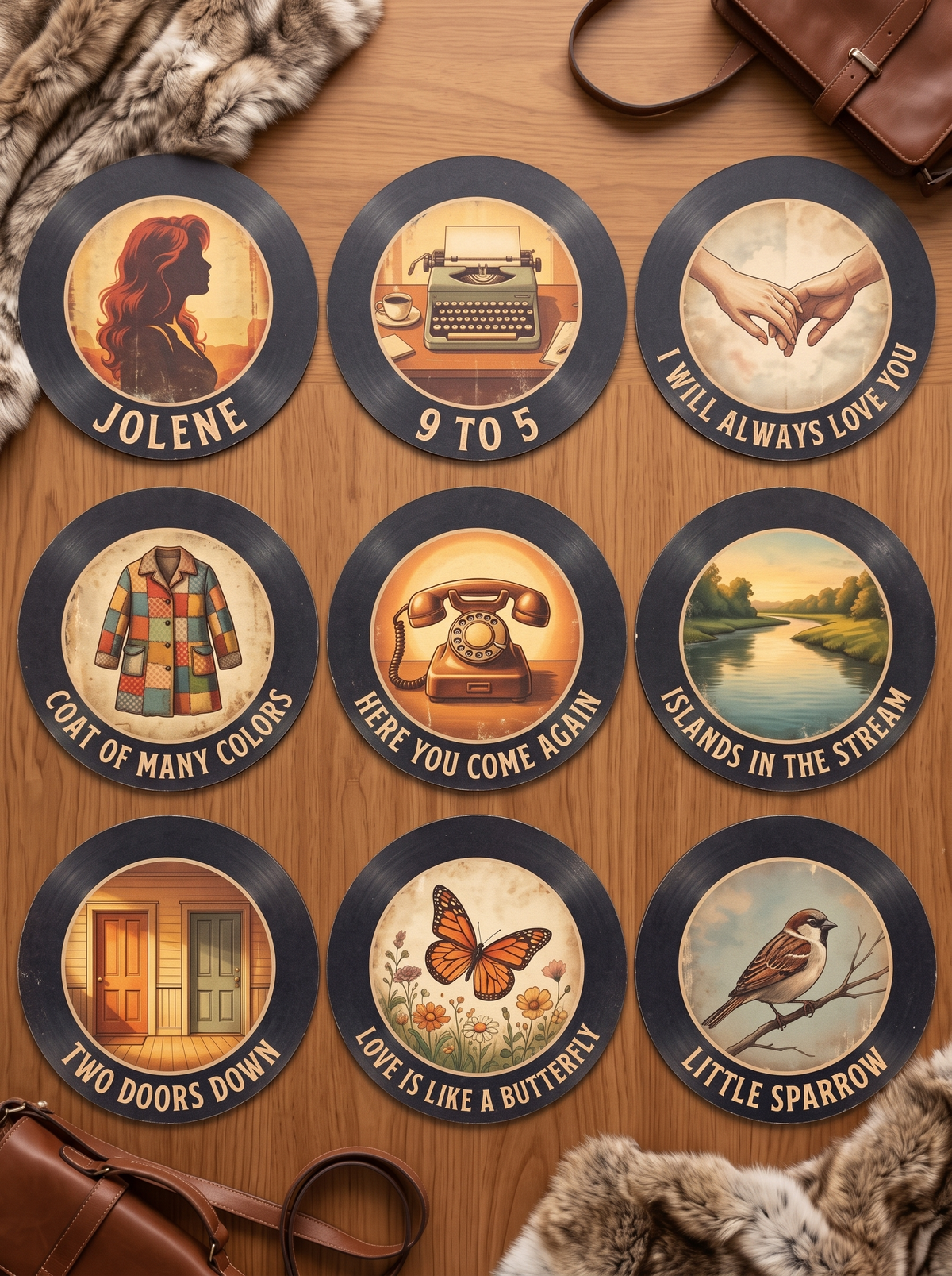 Country Vinyl Magnet Player