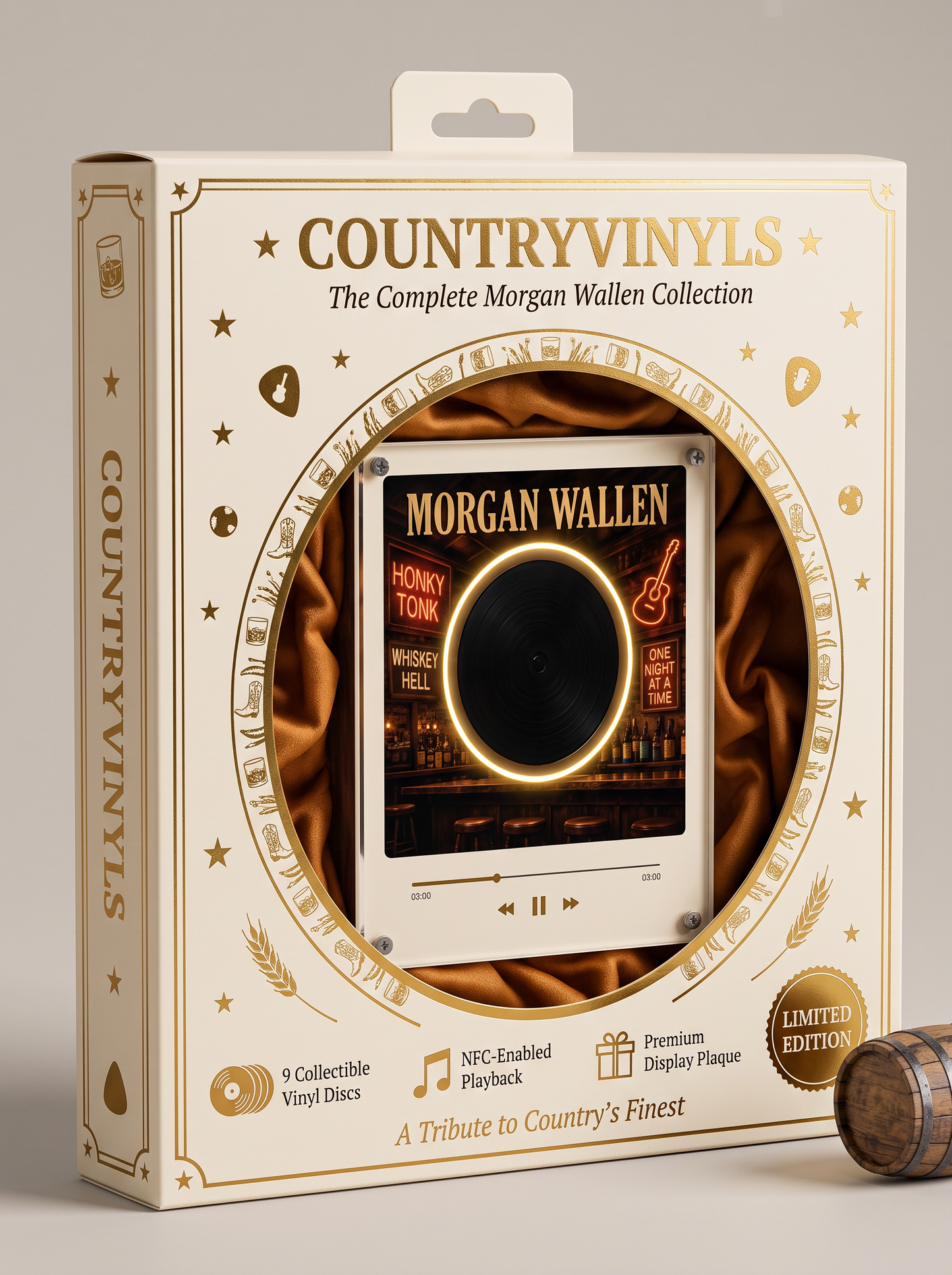 Country Vinyl Magnet Player