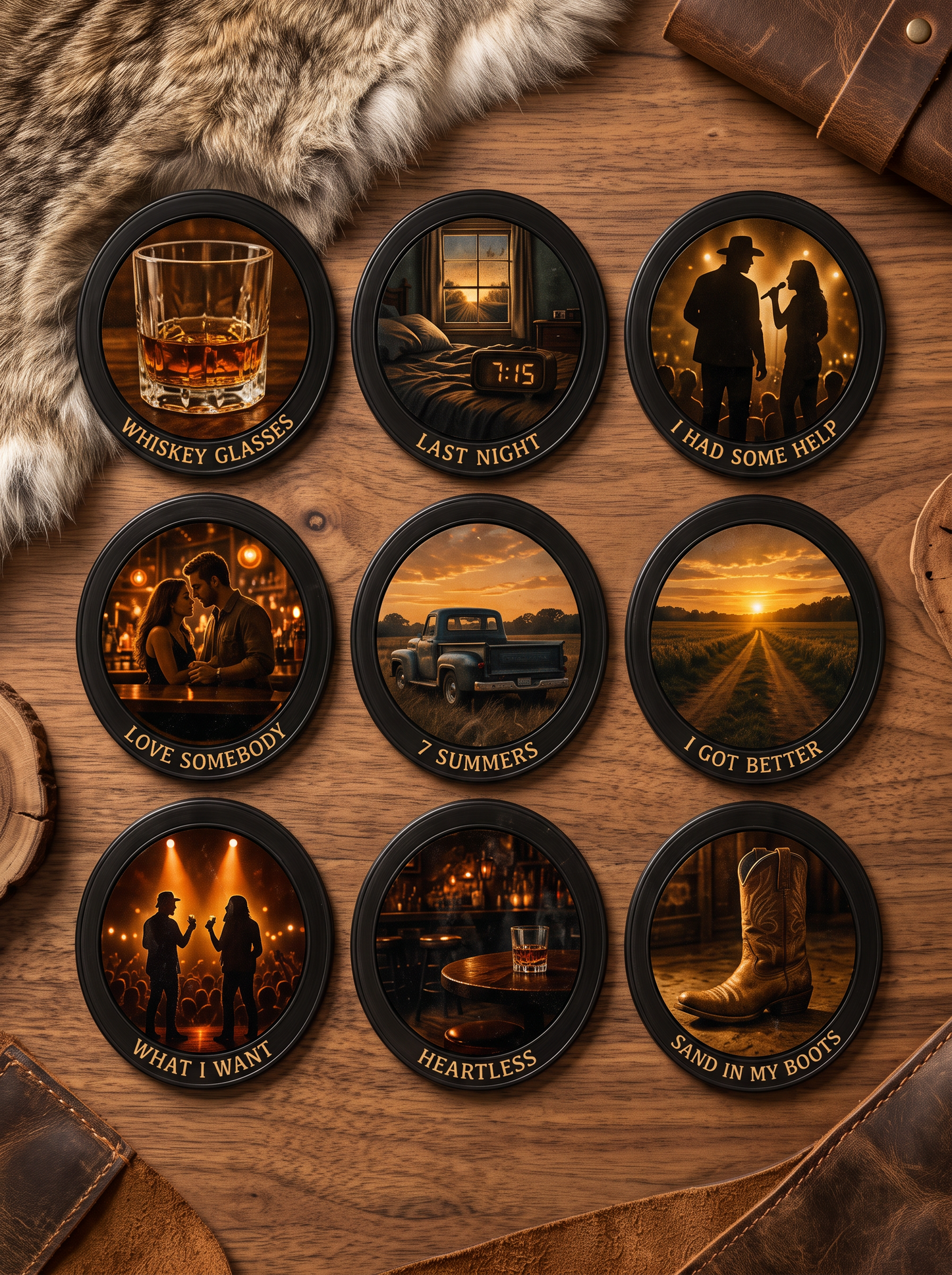 Country Vinyl Magnet Player
